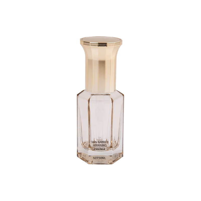 30 ml -es nyolcszögletű üvegszérum és illóolaj palack