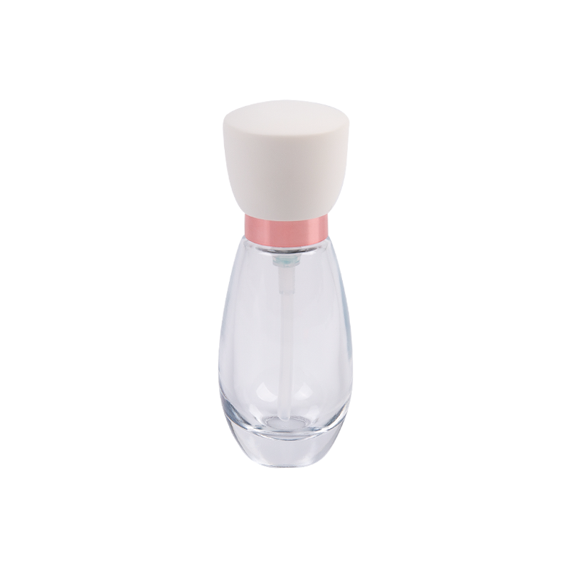 30 ml fagyos üveg kozmetikai palack ABS sapkával