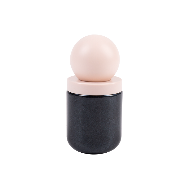 30 ml matt üveg kozmetikai palack puha gömb alakú ABS sapkával