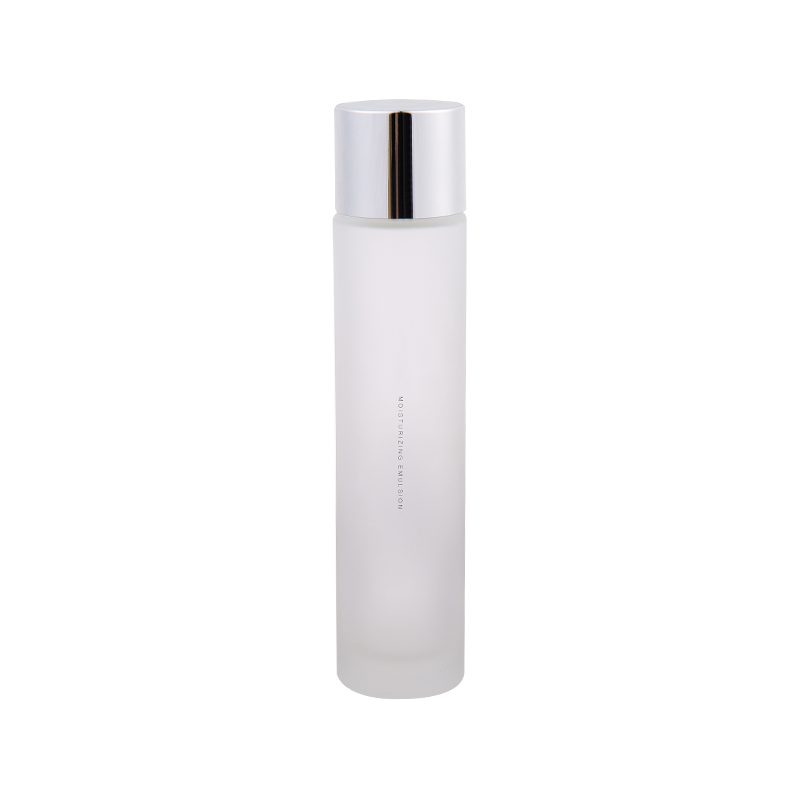 120 ml egyszerű ezüst fehér üveg krém palack