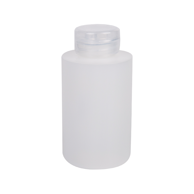 100 ml HDPE kerek palack tiszta csavaros sapkával